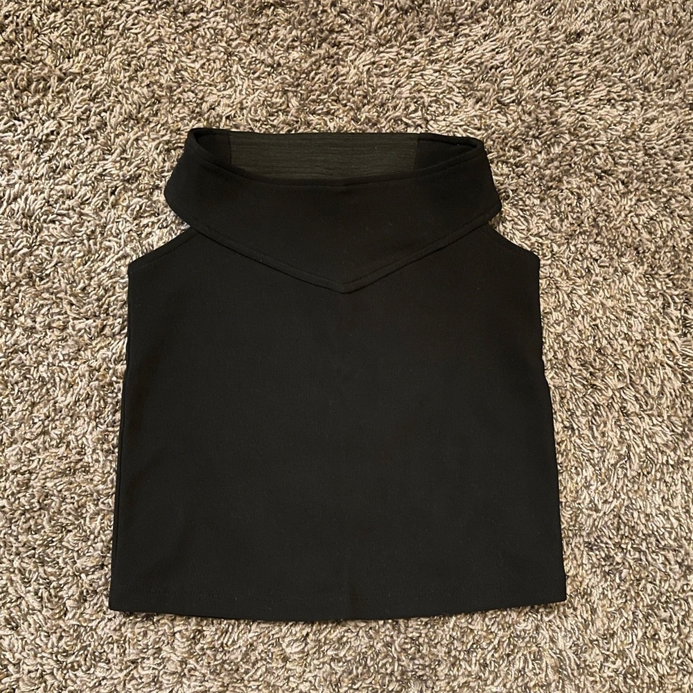 Top shop ribbed cut out mini skirt size US2